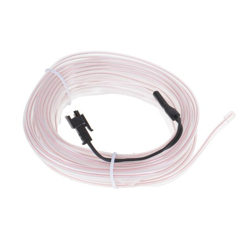 Oświetlenie ambientowe LED do samochodu auta USB 12V taśma 5m biała