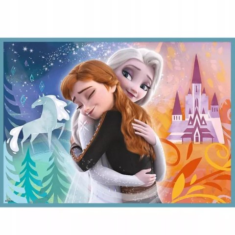 Puzzle 4w1 Kraina Lodu Niezwykły świat Frozen 3+ Trefl 34381