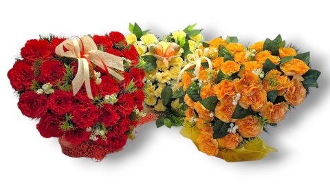 DUŻE SERCE XL STROIK NA CMENTARZ GRÓB NAGROBNA KOMPOZYCJA KWIATOWA