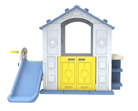 Dom Z Zjeżdżalnią i Zlewem Niebieski Dach