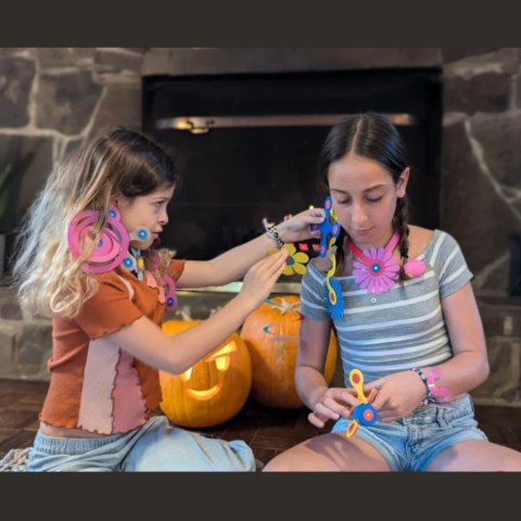 Klocki magnetyczne Clixo - Zestaw do tworzenia biżuterii - 28 el.