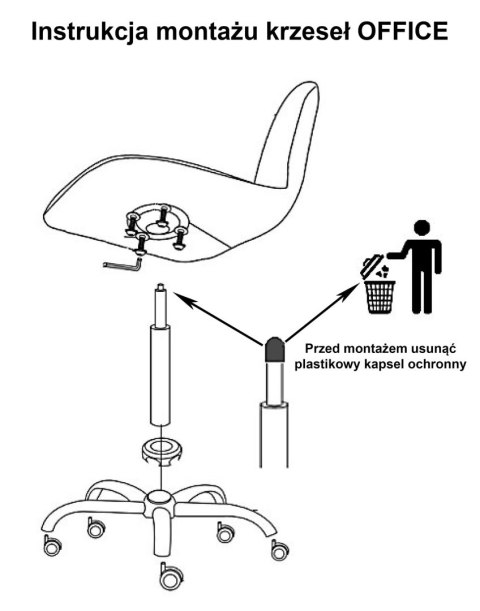 Krzesło obrotowe VASTO OFFICE VELVET PURPLE