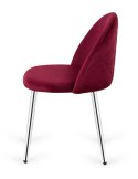 Krzesło tapicerowane GLORIA WINE VELVET SILVER