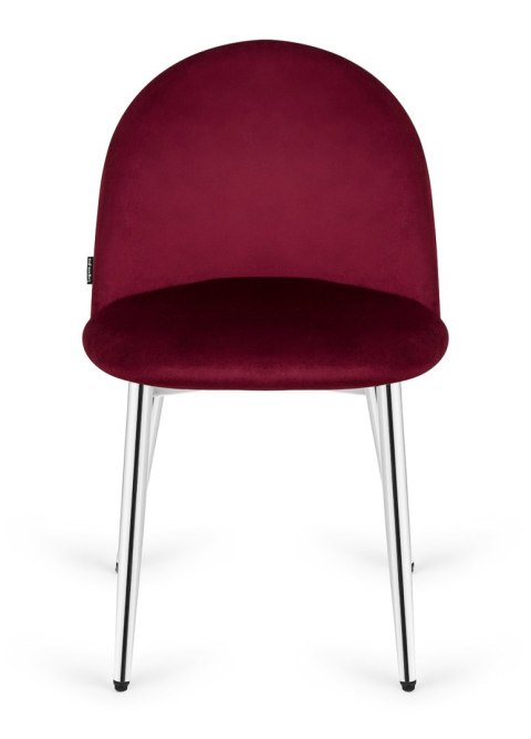 Krzesło tapicerowane GLORIA WINE VELVET SILVER