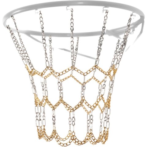 STALOWA SIATKA ŁAŃCUCHOWA DO OBRĘCZY KOSZ 12 UCHWYTÓW ENERO