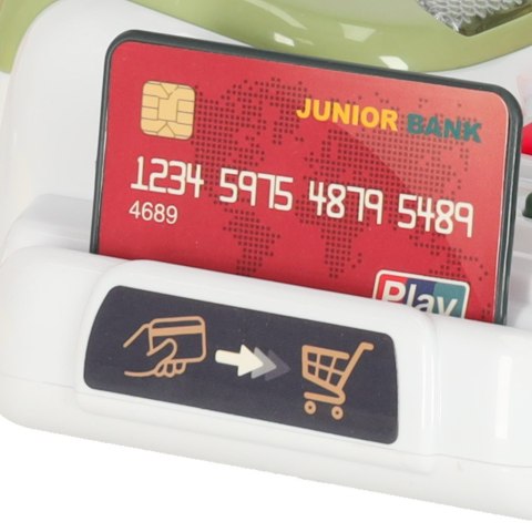 Kasa fiskalna dla dzieci supermarket sklep skaner kalkulator koszyk z akcesoriami 36 el.