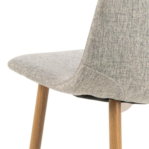 Krzesło Celia szare jasne/ naturalne