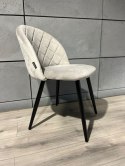 Krzesło tapicerowane GLORIA DIAMOND GREY VELVET OUTLET