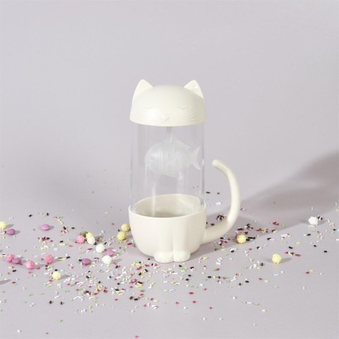 Kubek Kawaii z zaparzaczem Kotek z rybką 300ml