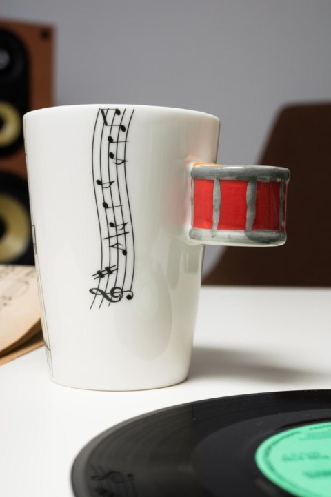 Kubek muzyka - PERKUSJA - czerwona