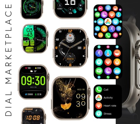 Smartwatch Męski RUBICON RNCF17 Tytan/Orange SMARUB269