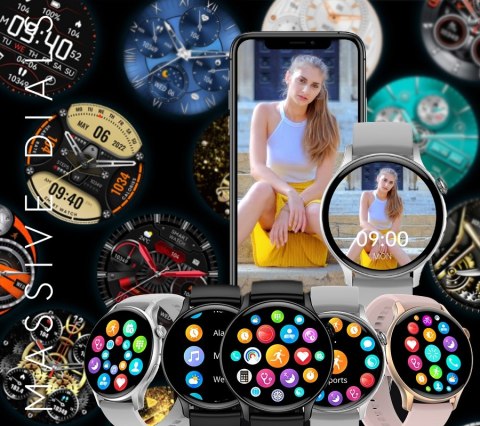 Smartwatch RUBICON RNCF10 Black SMARUB237