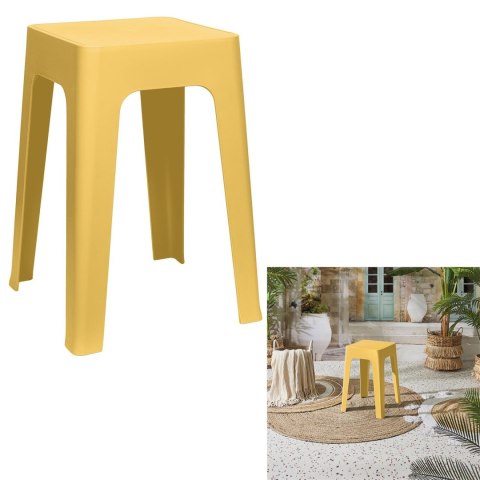 Stołek Spectra żółty z tworzywa