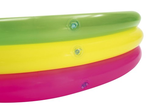Bestway tęczowy basen dmuchany brodzik basenik 102cm miękkie dno 51104