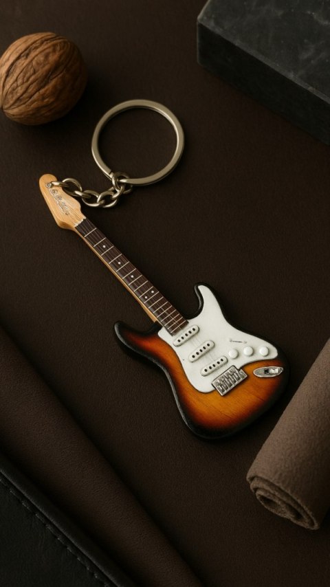 Breloczek - gitara J. Hendrix - mahoń - EGK-0320