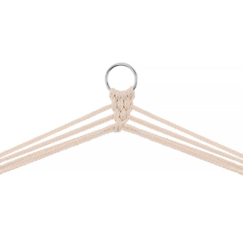 HAMAK FOTEL WISZĄCY BRAZYLIJSKI 100x50CM NATURA Z WSZYTĄ PODUSZKĄ BIAŁY