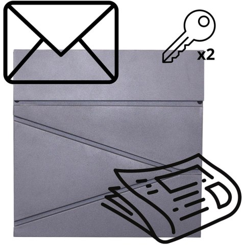 SKRZYNKA NA LISTY 37X37X10.5CM 1067551 SASKA GARDEN