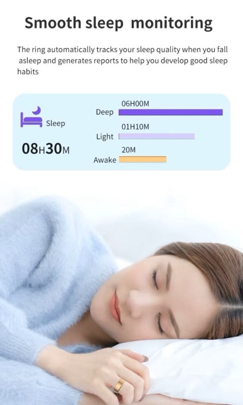 Smart Ring RUBICON R2 Silver SIZE-7(US) SMARUB319