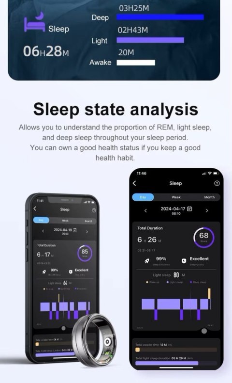 Smart Ring RUBICON R6 Deep Grey SIZE-10(US) SMARUB324