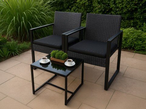 Zestaw Mebli Ogrodowych COFFI STOLIK + 2 KRZESŁA