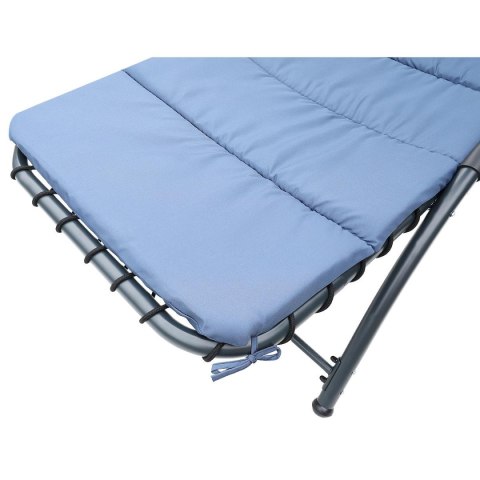 LEŻAK FOTEL Z PARASOLEM BERGAMO 200x125x180CM GRANAT