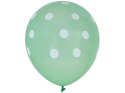 Kolorowe Balony w białe kropki zestaw 100 sztuk ZA5568