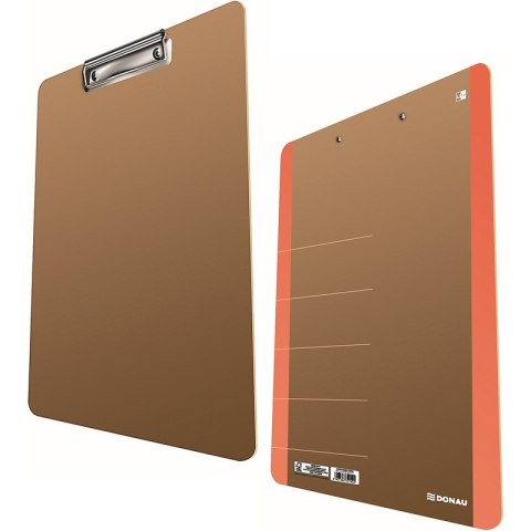 Deska z klipem Donau Life A4 pomarańczowa