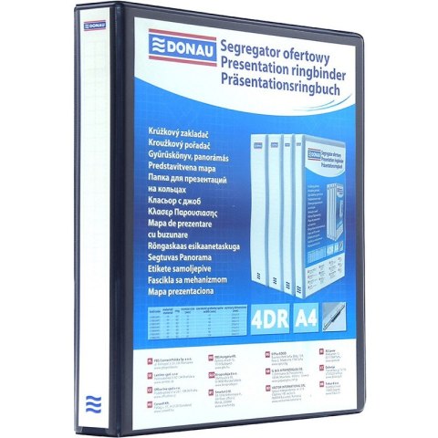 Segregator ofertowy Donau A4/40mm 4R czarny