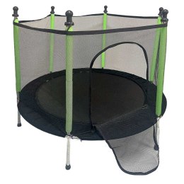 Trampolina do domu ogrodu dla dzieci siatka piłki 140cm 55inch zielona
