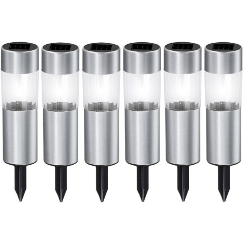 LAMPA SOLARNA 4,5X15CM INOX 6SZT