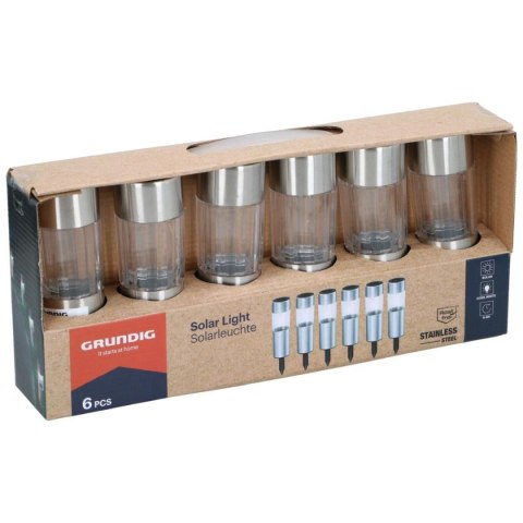 LAMPA SOLARNA 4,5X15CM INOX 6SZT