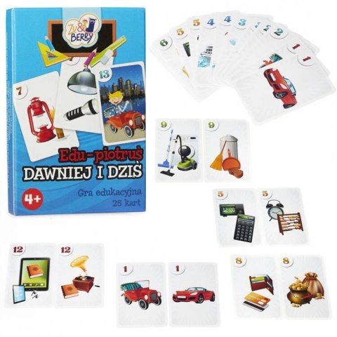 Muduko Karty Piotruś DAWNIEJ I DZIŚ 25 kart - gra edukacyjna GR0525