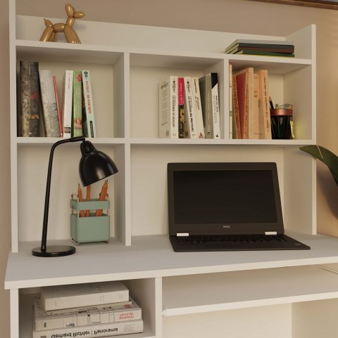 Nadstawka do Biurka 100 cm BIAŁA Na Książki Dokumenty