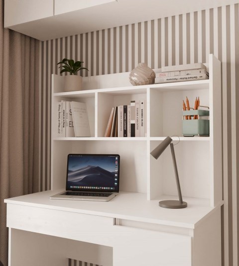 Nadstawka do Biurka 100 cm BIAŁA Na Książki Dokumenty