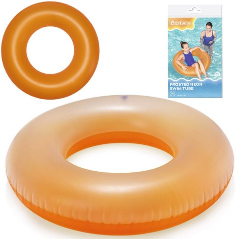 Bestway Duże koło do pływania NEON POMARAŃCZOWE 91cm 36025