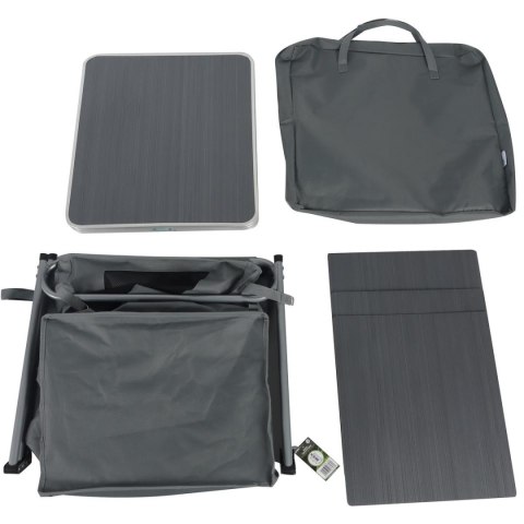 SZAFA TURYSTYCZNA SKŁADANA Z 3 PÓŁKAMI 60x51x98CM ENERO CAMP