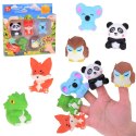 Gumowe pacynki na palec Zwierzątka z ZOO - zestaw 5 figurek ZA5601