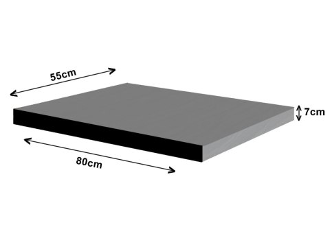 Materac ortopedyczny ORTO z pianką memory -XL 80x55x7cm - Robina