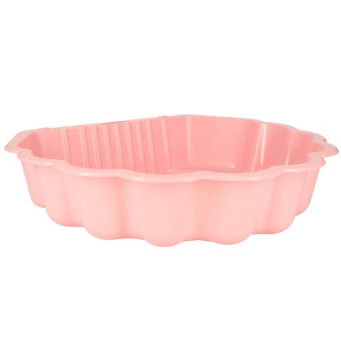 Piaskownica zamykana basen Muszelka Twins podwójna 2w1 160x87,5x19,5cm różowa