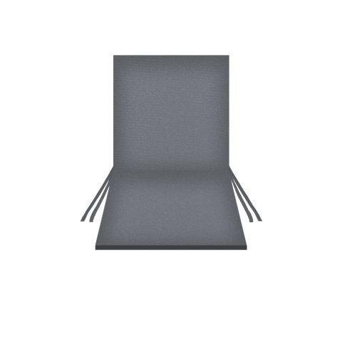 Poduszka wodoodporna na krzesło z oparciem TIP 80x40 cm SZARY