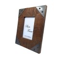 Drewniana ramka na zdjęcia 10x15 cm vintage - drewno mango