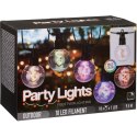 GIRLANDA OGRODOWA PARTY LIGHT 10LED G80 MULTIKOLOR