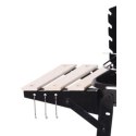 GRILL OGRODOWY WÓZEK 83x45,5x86,5CM CZARNY
