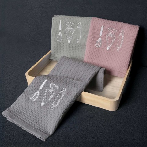 Komplet ręczników kuchennych bawełnianych HOME 1961/3x50x70/SET13