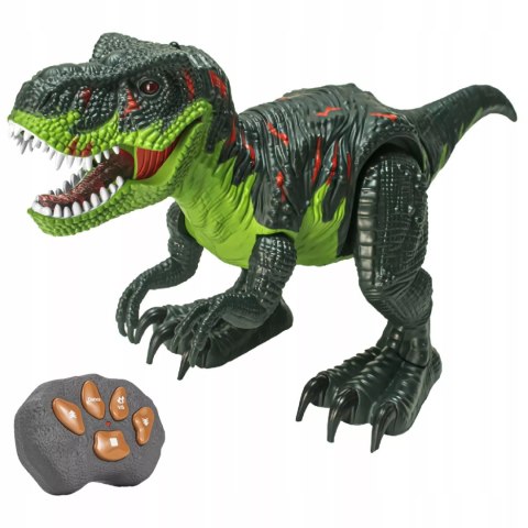 Dinozaur zdalnie sterowany Tyranozaur pilot dźwięki I światła 5221