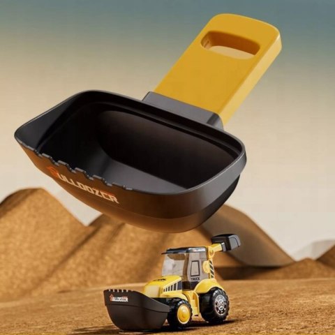 Edukacyjna koparka 4w1 dla dzieci lupa kompas łopatka do piasku 3+ TT9169