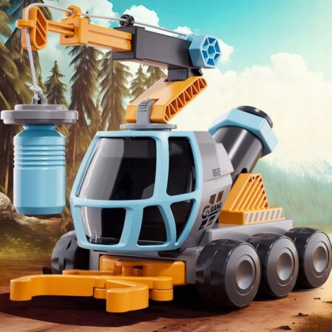 Edukacyjny dźwig autko 2w1 mikroskop dźwig chwytak 3+ DC9165