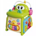 Kostka edukacyjna sorter pianinko sensoryczna labirynt zegar krokodyl MS007