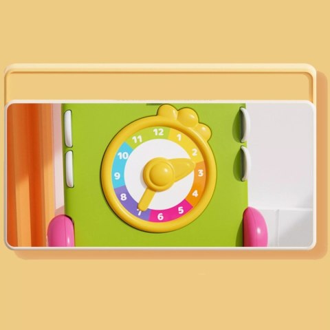 Kostka edukacyjna sorter pianinko sensoryczna labirynt zegar krokodyl MS007