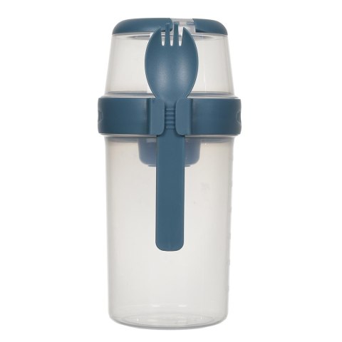 Lunch box z 3 przegródkami niebieski